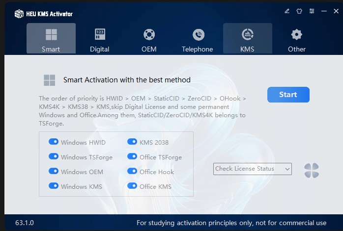 HEU KMS Activator