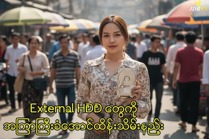 External HDD တွေအကြာကြီးခံအောင်ထိန်းသိမ်းနည်း jdbkx