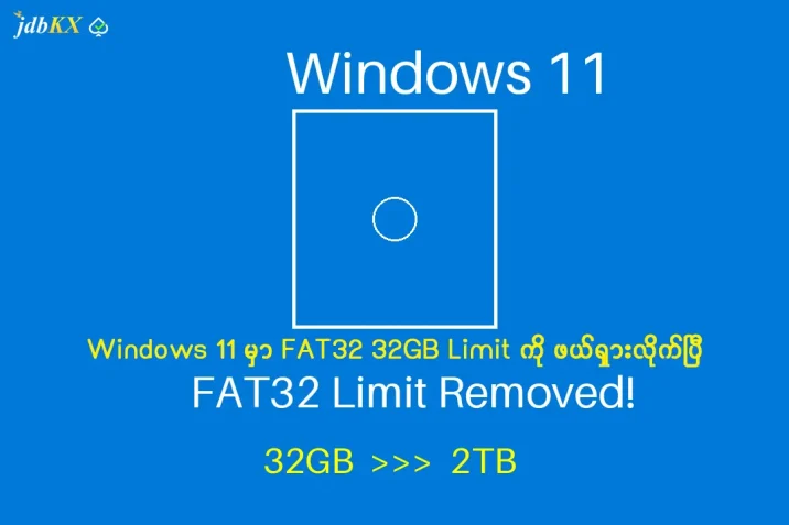 Windows 11 FAT32 Limit